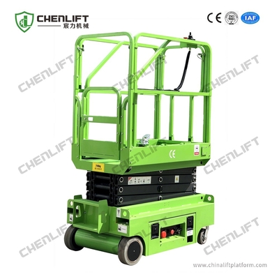 Συγκινητικό και με κινητήρα Mini Scissor Lift με ύψος πλατφόρμας 3,9m και φορτίο 240kg για απόδοση