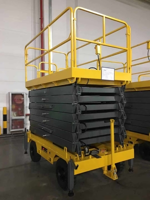 500kg κινητή πλατφόρμα ψαλίδι ηλεκτρικό τραπέζι ανύψωσης 16m ύψος εργασίας
