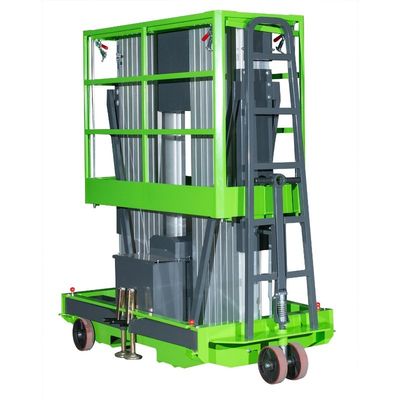 Double Mast Mobile Vertical Lift Platform For 9m Platform Height