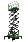 7,5 μέτρα εγχειριδίων που ωθούν την κινητή πλατφόρμα 500Kg Χ-ανελκυστήρων ανελκυστήρων ψαλιδιού σε πράσινο