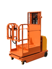 Ηλεκτρική εναέρια συλλεκτική μηχανή 300kg 3300mm διαταγής αυτοπροωθούμενος που τροφοδοτείται στο πορτοκάλι