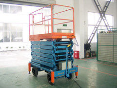 6 meters height Extension mobile hydraulic scissor lift with motorized device loading capacity at 1000Kg