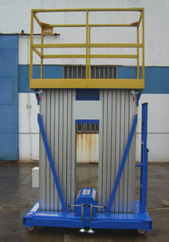 Lifting Heihght 12m Mobile Aluminum Aerial Work Platform with Extension Platform