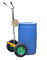 Single Man Gripping Inflated tire oil drum trolley , Eagle - gripper Type